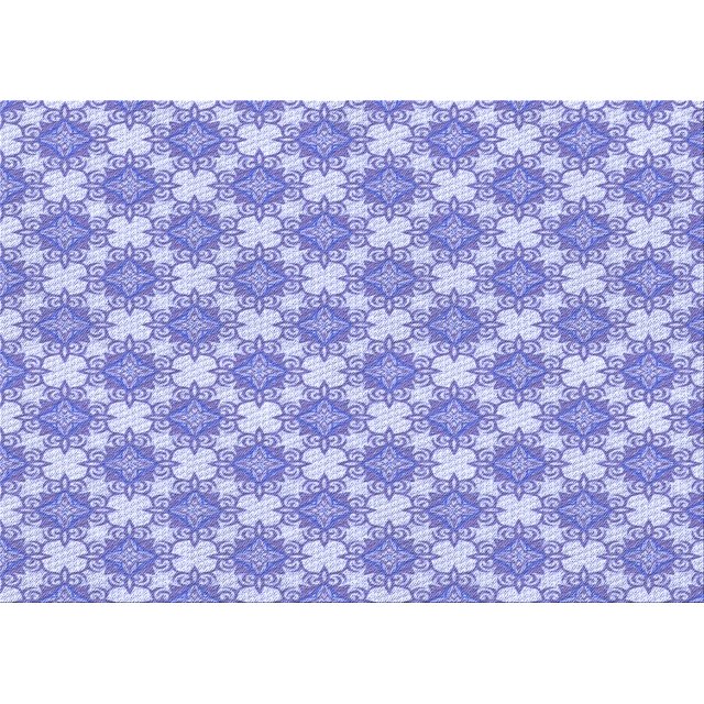 Ahgly Company Machine Washable Indoor Rectangle Transitional Periwinkle Purple Area Rugs, 5' x 8'