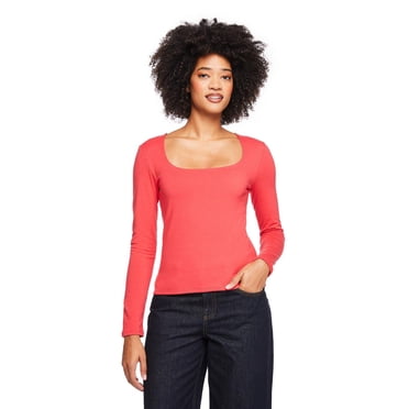George Women's Long-Sleeve Scoop-Neck T-Shirt