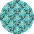 thumbnail image 1 of Ahgly Company Tapis d'Intérieur Lavable en Machine Carré Turquoise Vert, 3 Pieds Carré, 1 of 7