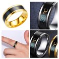 thumbnail image 4 of fastboy Couple Rings Delicate Ring Smart Sensor Body Temperature Small Lightness Finger Jewelry Wedding Women Engagement Gloden 7#, 4 of 6
