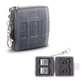 thumbnail image 1 of 8 Slots Memory Card Case for 4 SD/SDHC/SDXC Cards and 4 Micro SD/TF Cards,Anti-Dust Crush Resistance,SD Card Case Small Micro SD Holder with Chain (Gray), 1 of 4