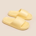 thumbnail image 2 of Mens and Womens Home Slippers Simplicity Solid Color Quick Drying Soft Sole Comfortable Non-Slip Indoor and Outdoor EVA Slippers Yellow-01, 2 of 4