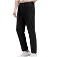 thumbnail image 2 of EOYWHK Pantalon Homme Séchage Rapide Extensible Taille Élastique Pantalon de Costume Protection Solaire Respirant Jambe Droite Randonnée Course Pêche Liquidation, 2 of 6