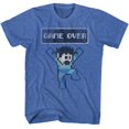 thumbnail image 1 of Mega Man Capcom Jeu Vidéo Game Over Rétro Royal Heather T-Shirt pour Adulte Tee, 1 of 2