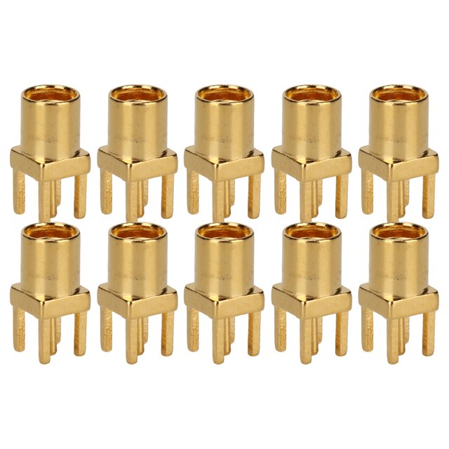 10Pcs MMCX KE Connecteur Soudure Femelle 4 Broches pour Pièces de Réparation de Câble d'Écouteur PCB