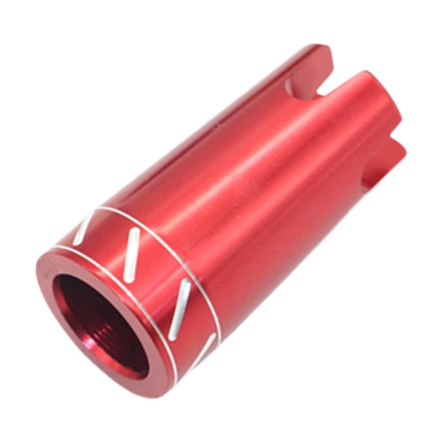 jinwen Fishing Rod Gimbal Metal Pole Cap for Rod Holder DIY Rod Building Rod Repair Red