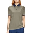 thumbnail image 1 of Polo pour Femmes, Haut Athlétique Uni à Manches Courtes Évacuant l'Humidité avec Col à Revers Classique, Tenue Décontractée Toutes Saisons, 1 of 8