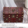 thumbnail image 3 of Wooden Vintage Storage Box, Convenient Wooden Antique Jewelry Box Elegant Combination Lock  For Collection For Adult, 3 of 8