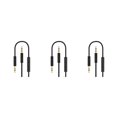 thumbnail image 2 of bedienty Car Stereo  for AUX Cable Computer Headphone Handsfree Phone Call Wire Control 3 .5mm Audio Cord black 3Set, 2 of 6