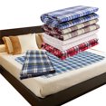 thumbnail image 1 of Grandes Tapis d'Urine Multicolores TPU Lavables Réutilisables en Coton Incontinence Imperméables Coussin d'Incontinence en Coton Couche Pliable Matelas Absorbant Lange Draps de Lit Carreaux Bleus1, 1 of 6