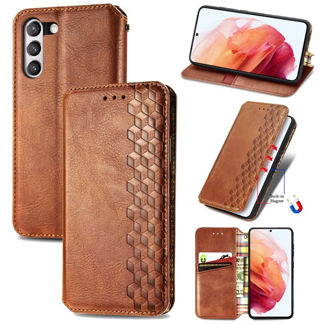 Case for Samsung Galaxy S21 FE 5G/4G Cover Magnetic Protective Wallet Flip Case