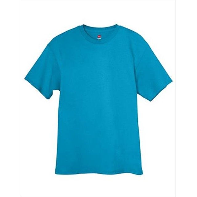 Hanes 5250 T-Shirt Sans Étiquette Bleu Sarcelle 2TG