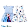thumbnail image 4 of Disney Princess Girl Dresses Frozen Elsa Anna Character Ruffled Sleeveless Dress Size 2-6, 4 of 5