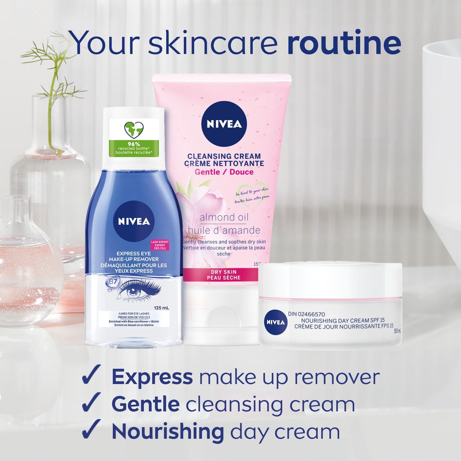 fr-CA NIVEA Tonifiant facial doux pour la peau sèche et sensible, 200 ml
