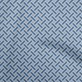 thumbnail image 1 of oneOone Silk Tabby Medium Blue Fabric Geometrical Craft Projects Decor Fabric Printed By The Yard 42 Inch Wide, 1 of 4