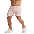 thumbnail image 4 of Men Double Layer Sport Shorts Quick Dry Gym Athletic Workout Shorts with Pockets, 4 of 8