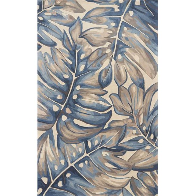 HomeRoots 350011 5 x 8 ft. Wool Blue Area Rug