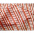 thumbnail image 4 of oneOone Silk Tabby Orange Fabric Stripes Craft Projects Decor Fabric Printed By The Yard 42 Inch Wide, 4 of 4