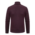 thumbnail image 3 of KIHOUT Winter Warm Coats Gentleman Long Sleeve Capless Solid Color Zipper Fashion Fallow Commuting Coat,Size L-3XL, 3 of 4