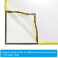 thumbnail image 3 of Unique Bargains 12"x17" Magnetic Display Frame A3 Adhesive Magnetic Sign Holder Yellow 5 Pack, 3 of 6