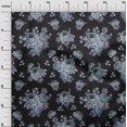 thumbnail image 3 of oneOone Cotton Flex Black Fabric Florals Craft Projects Decor Fabric Printed By The Yard 40 Inch Wide, 3 of 4