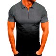 thumbnail image 1 of Innerwin Polo Shirt Lapel Neck Mens Tops Sport Zipper Basic T Shirts Black XL, 1 of 2