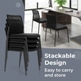 thumbnail image 4 of Costway Office Guest Chair Set of 2 with Breathable Mesh Back Padded Seat for Waiting Room, 4 of 7