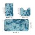 thumbnail image 3 of Czzoypi 3 Piece Bathroom Rug Setu-Shaped Contour Rug, Mat and Toilet Lid Cover,Water Absorbent Soft Microfiber Shaggy Bathroom Mat,For Tub, Shower, Bath Room,Machine Washable, 3 of 7