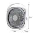 thumbnail image 3 of Boovnll Fashion Desktop Fan, Home Usb Charging Small Fan, Mini Desktop Portable Large Wind Silent Fan, 3 of 8