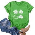 thumbnail image 2 of QIPOPIQ T-Shirts à Manches Courtes pour Femmes à Col Rond T-Shirts de la Saint-Patrick Tunique Shamrock T-Shirt T-Shirt Vert T-Shirts de la Saint-Patrick Hauts T-Shirt T-Shirts de Fête T-Shirts Graphiques Aubaines, 2 of 4