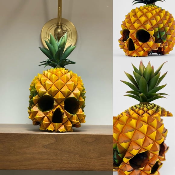 MAOWAPLG Halloween Funny Product Pineapple-Shaped Skull Ornament