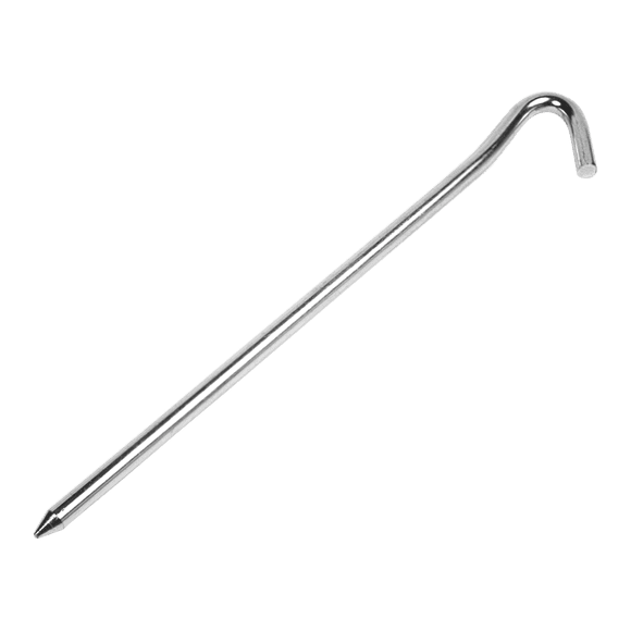 Coghlan's 7" Steel Tent Pegs - Rust-Resistant 5mm Stakes with 1" Hook for Tents & Tarps