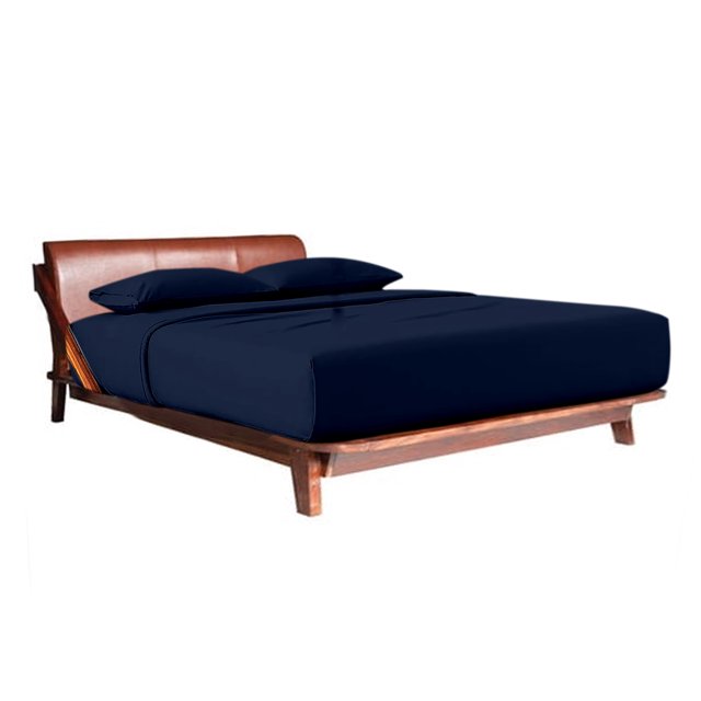 400 Thread Count 3 Piece (1- Fitted Sheet + 2- Pillow cover) Quality 30 Inch Deep Pocket 100% Egyptian Cotton Solid Pattern