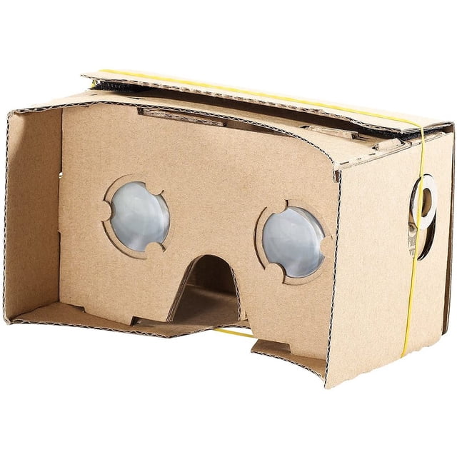 Kit en Carton avec Réalité Virtuelle 3D compatible avec Android, Doté d'Une construction Découpée à la Machine et de Lentilles HD pour une Expérience Visuelle immersive. Fabriqué en Papier, Ce Casque VR Jaune Mesure 25 x 10 cm et Convient aux Téléphones Intelligents avec des Tailles d'Écran de 4,3 à 6 Pouces. la Conception Comprend des Lentilles Biconvexes avec une Longueur Focale de 45 mm pour des Graphiques Améliorés et un Plus Grand Champ de Vision. Facile à Assembler et Prêt à Utiliser en Quelques Secondes, Il Est Optimisé