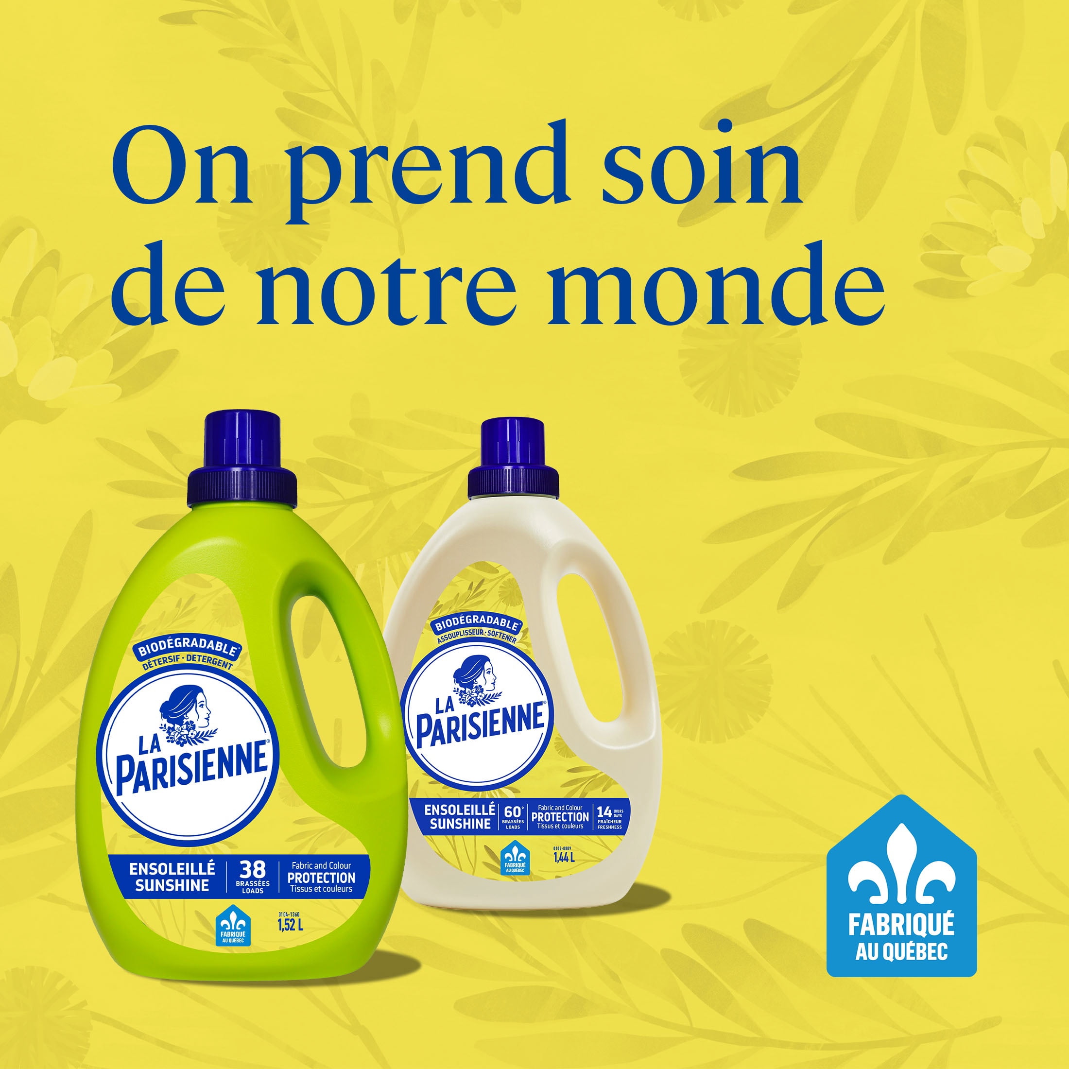 La Parisienne Sunshine Liquid Laundry Detergent, 5 Litres, 125 Wash Loads