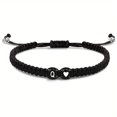 thumbnail image 1 of Heart Initial Bracelets 26 Letters Initial Bracelet A-Z Braided Bracelets✨✨ V5E3, 1 of 8