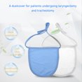 thumbnail image 3 of Cotton Neck Trachea Covers, Adjustable Soft Neck Stoma Protector White Wound Protection Skin Friendly  for Laryngectomy Tracheostomy, 3 of 7