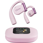 Cleer ARC 3 Open Ear Headphones - Dolby Audio, Snapdragon Sound True Wireless Earbuds, 50Hr Battery, Bluetooth 5.4, IPX 7, Multi-Point, Smart Controls, Wireless Charging Smart Case, Comfort Fit, Pink