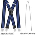 thumbnail image 4 of Little Hand Men Elastic Suspenders with Clips Strong Metal Adjustable X-Back, 4 of 4