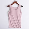 thumbnail image 1 of Meichang Camisole avec Soutien-Gorge Intégré pour Femmes Grande Taille Sans Manches Col Rond Débardeurs en Modal Chandails Extérieur Course Athlétique Entraînement Débardeurs, 1 of 7