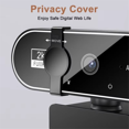thumbnail image 4 of Webcam Video Camera Autofocus Streaming Web Cam with Microphone Full HD Webcams for PC Computer Laptop 2K,1 x Webcam,Black, 4 of 8