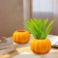 thumbnail image 4 of Originality Plastic Flower Pot Imitation Pumpkin Shape Decoration Vase Festive Dress Material Two Halves Splicing, 4 of 6