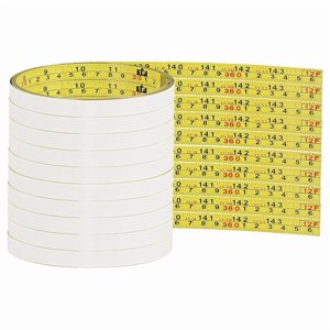 10 Packs Self Adhesive Measuring Tape Adhesive Tape Measure Stick on Tape Measure (12 Ft,Yellow)