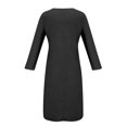 thumbnail image 4 of Babysbule Liquidation Robes d'Automne pour Femmes Mode Femmes Décontracté Élégant Col Rond Imprimé Été Manches Longues Poches Robe, 4 of 5