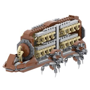 Wars Battleship Droid Platoon Attack-craft Building Blocks Toys For Children Space Battle Droids Transport Bricks