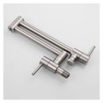 thumbnail image 5 of Brass Chrome Kitchen Faucet Dual Handle Kitchen Tap Wall Mounted Folding Double Handle Single Cold Water Tap ,bar Laundry RV Farmhouse, 5 of 5