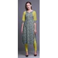 thumbnail image 2 of Bimba Kurti Droite à Panneaux en Coton pour Femmes, Longue Robe Kurti Imprimée, Haut Indien - Très Petit, 2 of 6