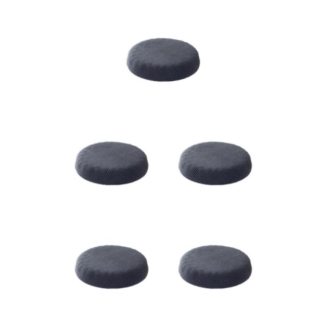 kurtrusly Stylish Round Cushions For Stools – Seating Experience Stool Cushions Polyester Seat Covers Mild Waterproofing dark gray 5Set
