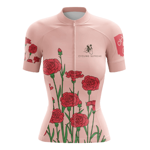 Maillot de Cyclisme pour Femmes à Roses Florales - TTP