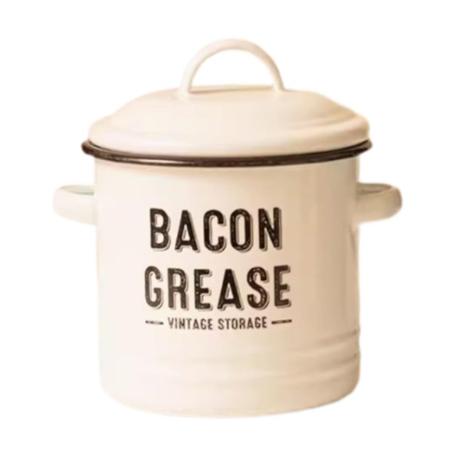 yuksok Casserole de Cuisson Recouverte d'Émail Vaisselle en Émail Fond Plat Faitout pour Faire Bouillir des Nouilles Blanc
